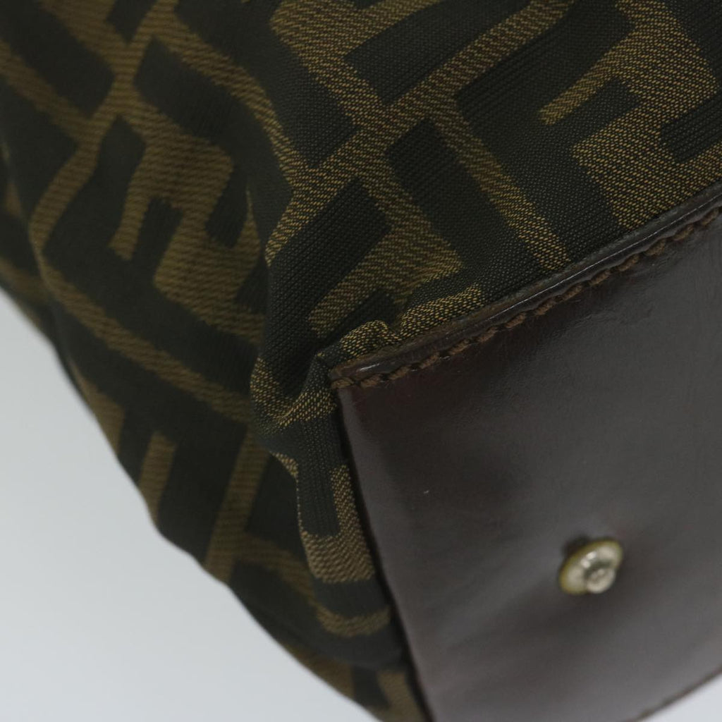 FENDI Zucca Canvas Tote Bag Black Brownep2809