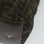 FENDI Zucca Canvas Tote Bag Black Brownep2809
