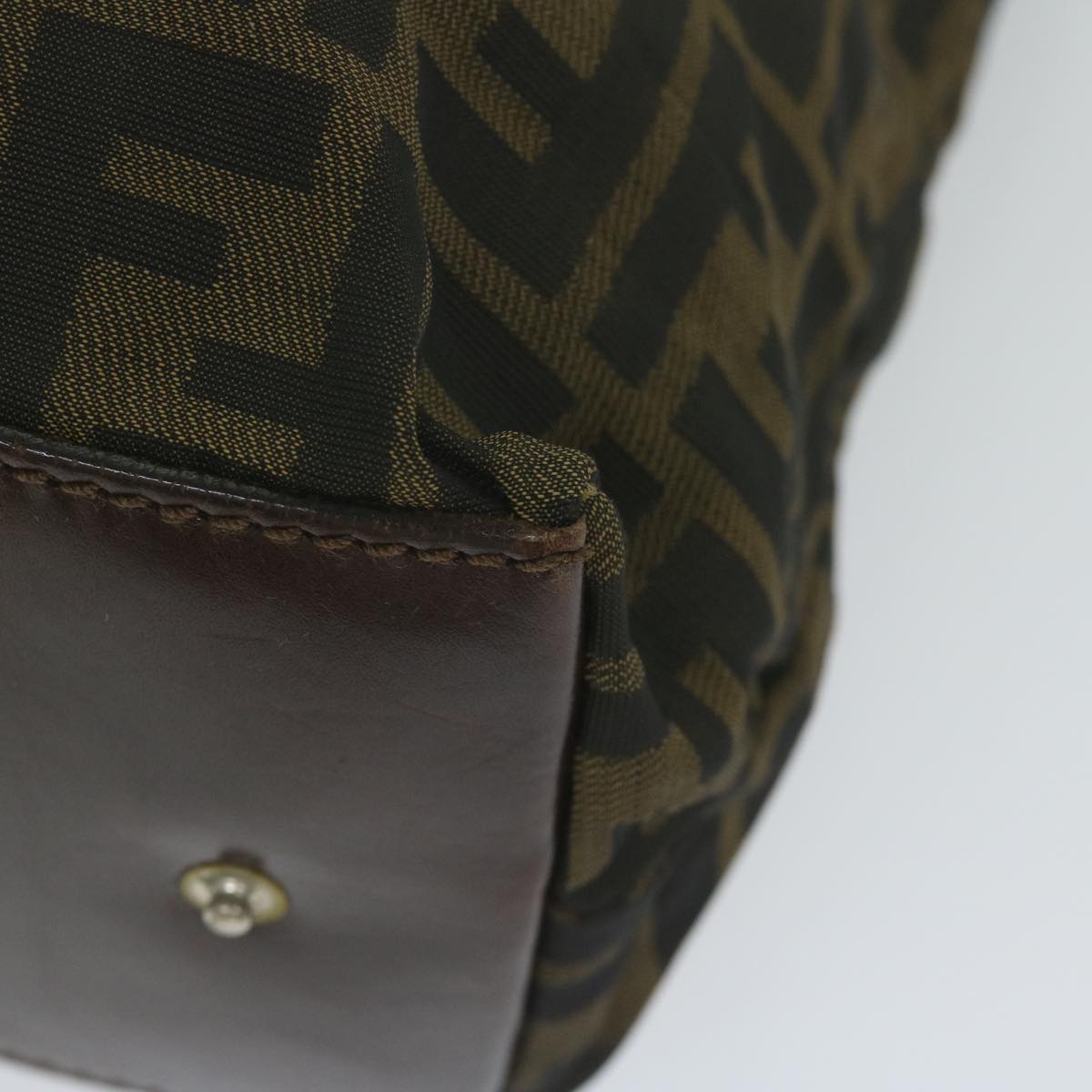 FENDI Zucca Canvas Tote Bag Black Brownep2809