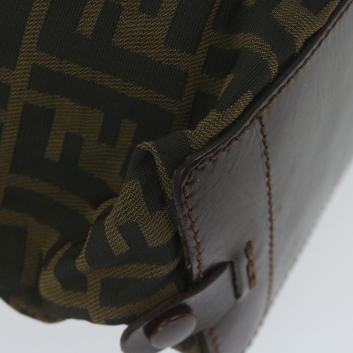FENDI Zucca Canvas Tote Bag Black Brownep2809