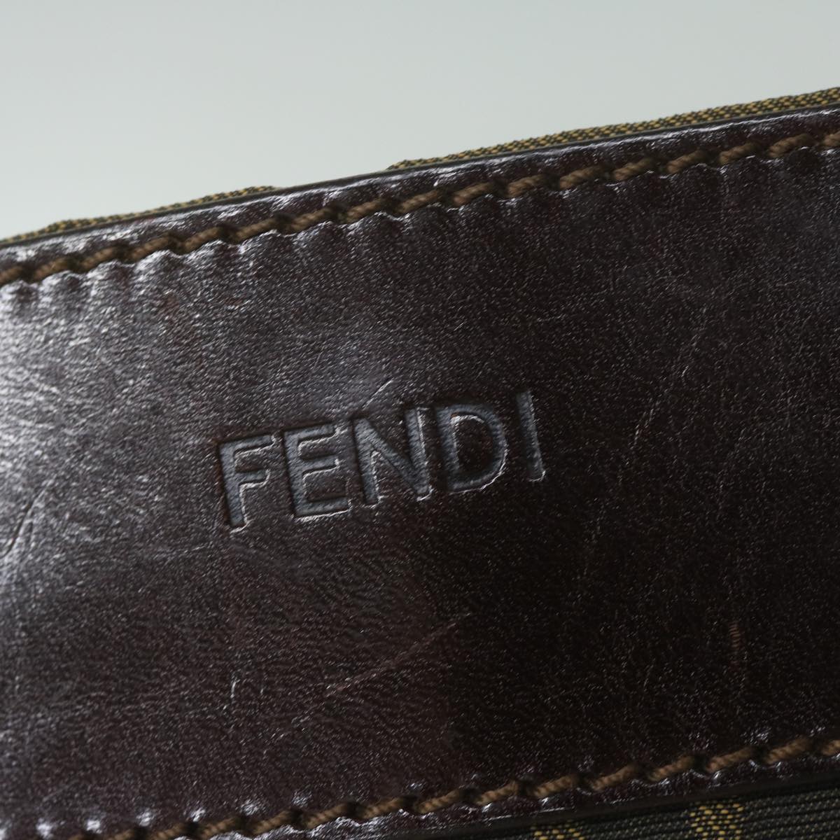 FENDI Zucca Canvas Tote Bag Black Brownep2809