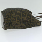 FENDI Zucca Canvas Tote Bag Black Brownep2809
