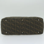 FENDI Zucca Canvas Hand Bag Black Brownep2812