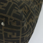 FENDI Zucca Canvas Hand Bag Black Brownep2812