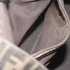 FENDI Zucca Canvas Hand Bag Black Brownep2812