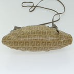 FENDI Zucchino Canvas Shoulder Bag Brownep2817