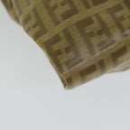 FENDI Zucchino Canvas Shoulder Bag Brownep2817