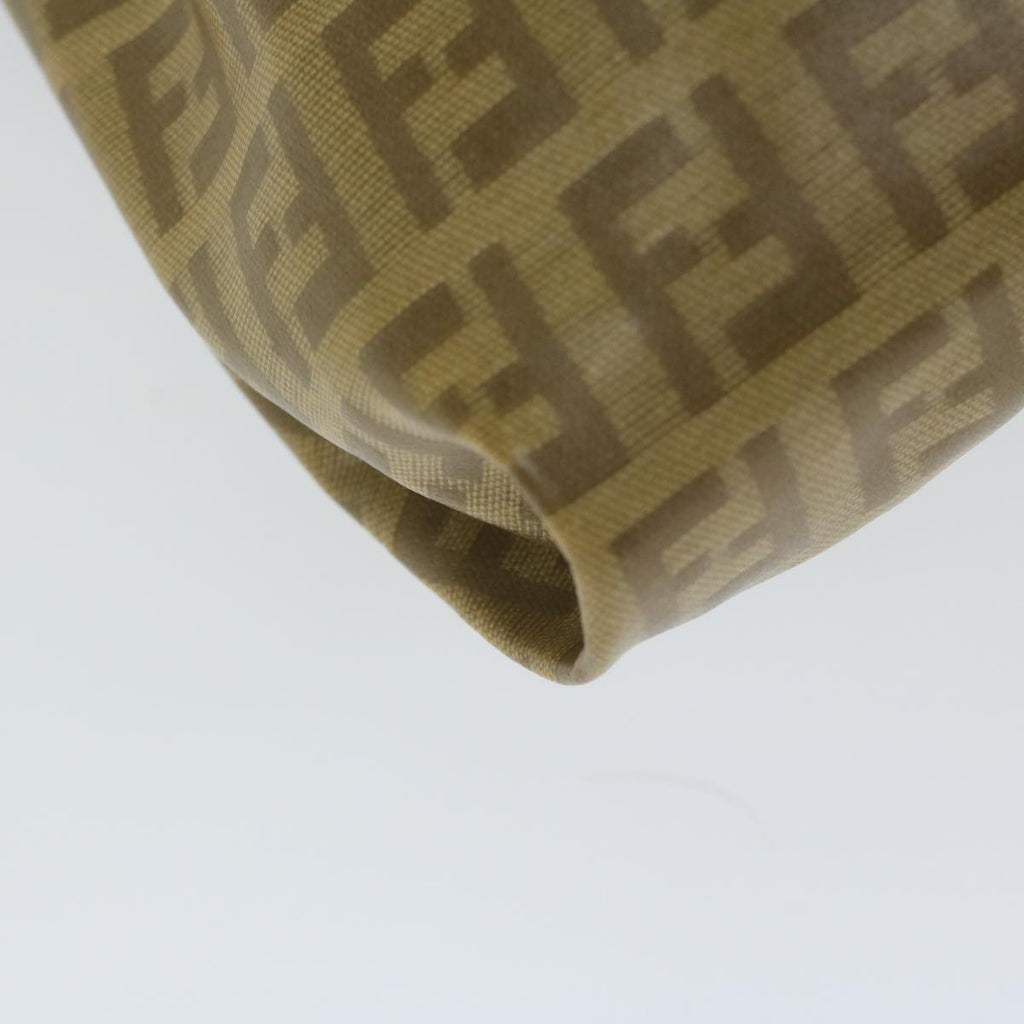 FENDI Zucchino Canvas Shoulder Bag Brownep2817