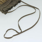FENDI Zucchino Canvas Shoulder Bag Brownep2817