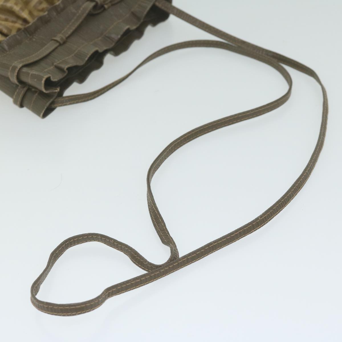 FENDI Zucchino Canvas Shoulder Bag Brownep2817