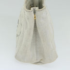 PRADA Canapa PM Hand Bag Canvas White  ep2833