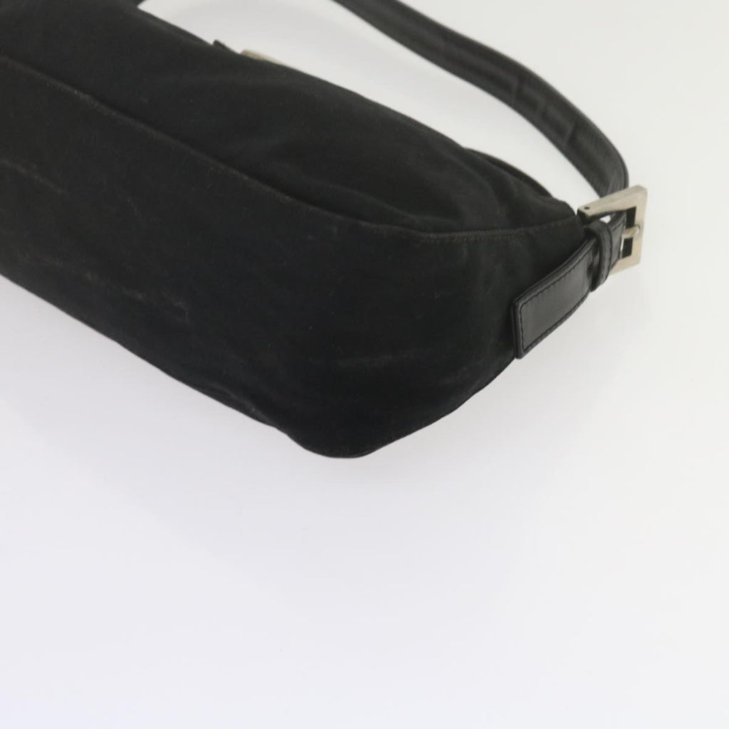 FENDI Mamma Baguette Shoulder Bag Nylon Black 2348 26725 018ep2835