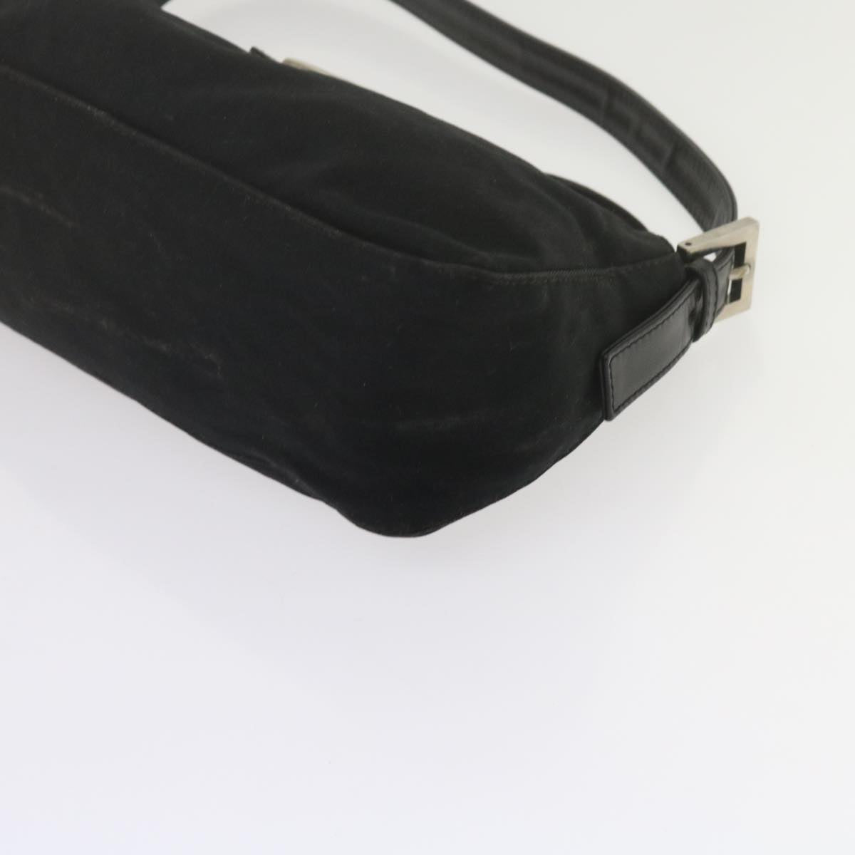 FENDI Mamma Baguette Shoulder Bag Nylon Black 2348 26725 018ep2835