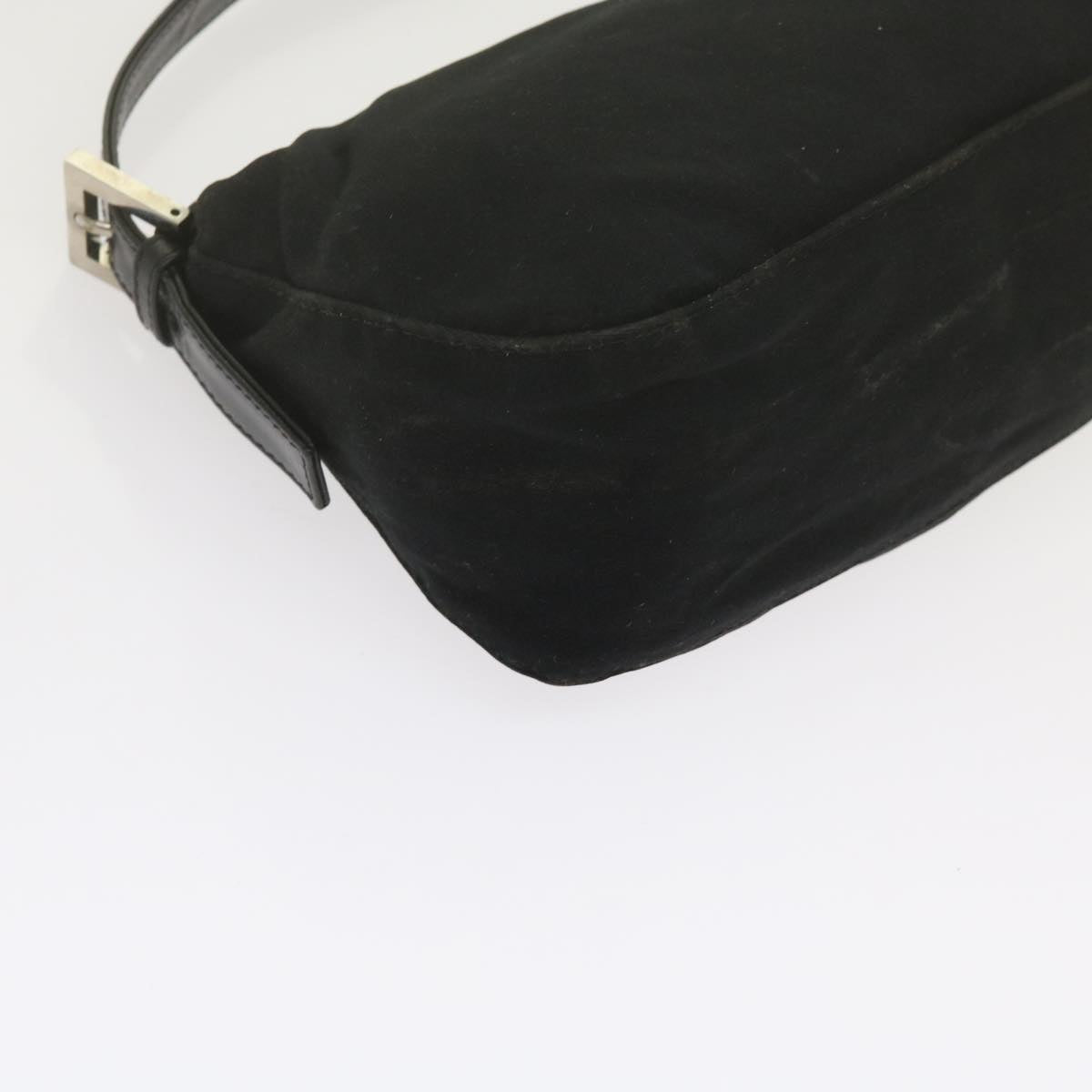 FENDI Mamma Baguette Shoulder Bag Nylon Black 2348 26725 018ep2835