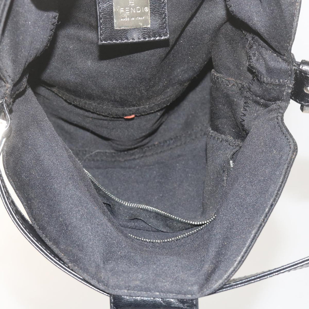 FENDI Mamma Baguette Shoulder Bag Nylon Black 2348 26725 018ep2835