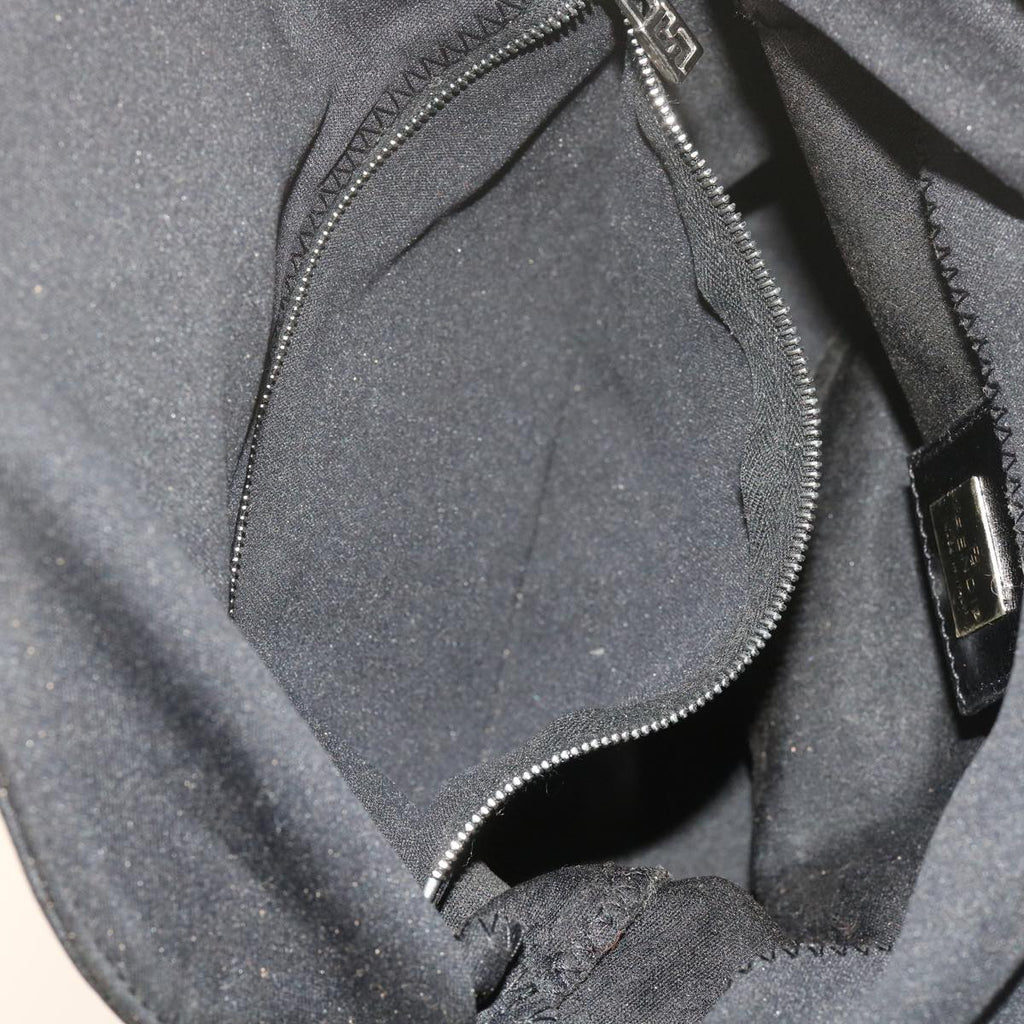 FENDI Mamma Baguette Shoulder Bag Nylon Black 2348 26725 018ep2835