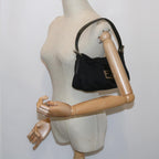 FENDI Mamma Baguette Shoulder Bag Nylon Black 2348 26725 018ep2835