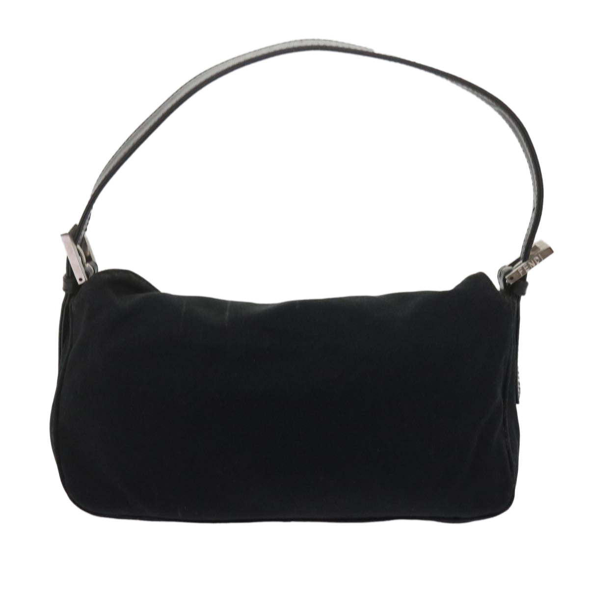 FENDI Mamma Baguette Shoulder Bag Nylon Black 2348 26725 018ep2835