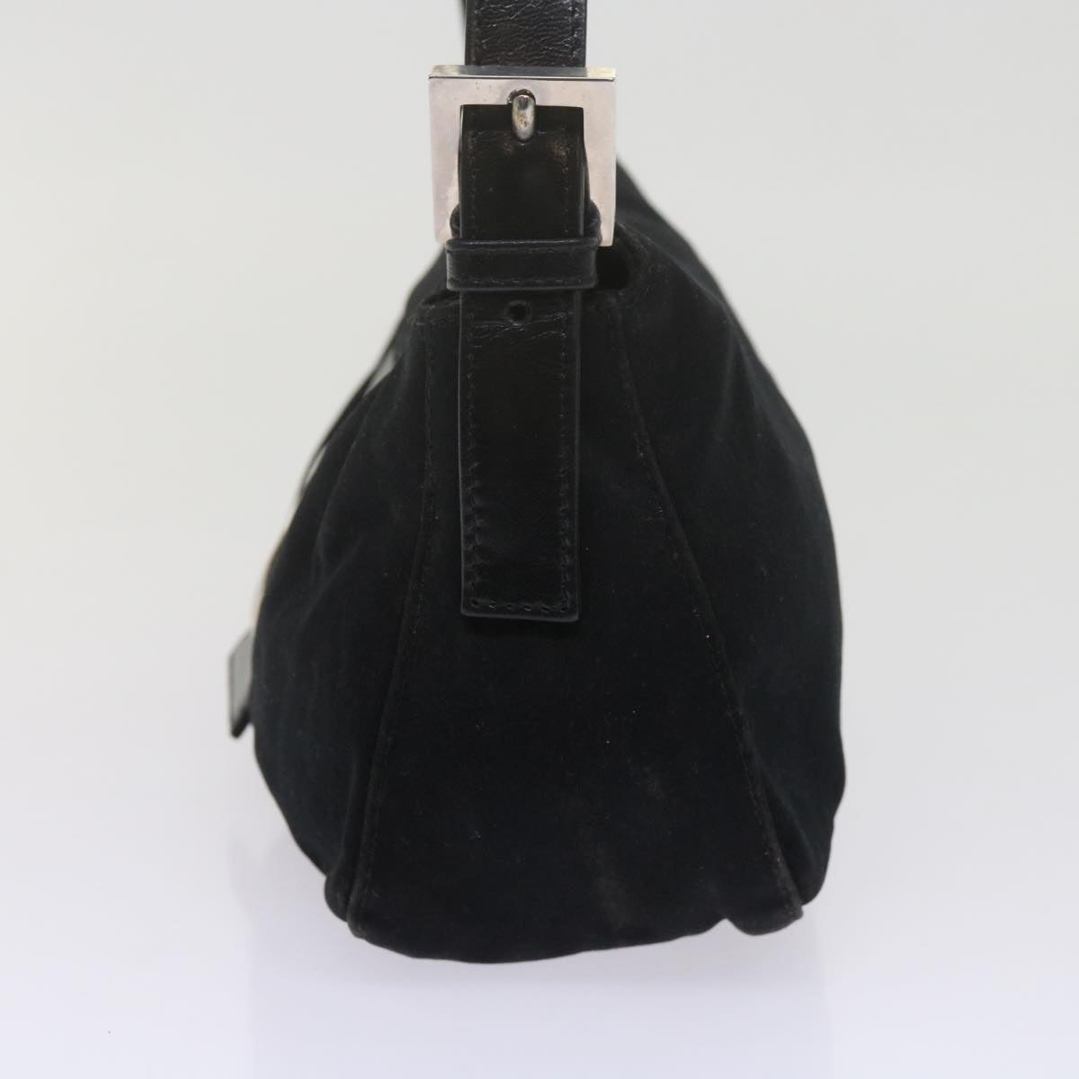 FENDI Mamma Baguette Shoulder Bag Nylon Black 2348 26725 018ep2835