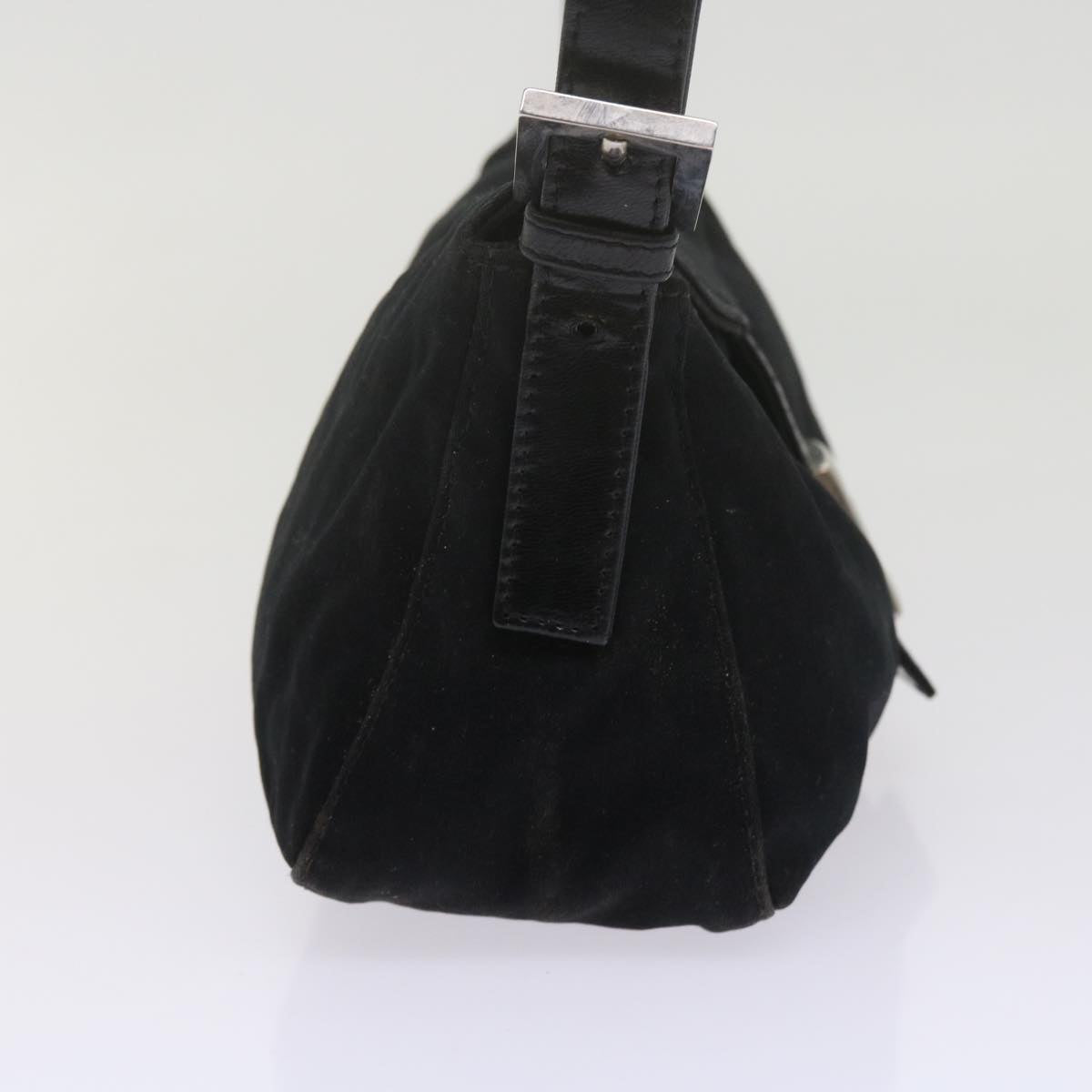 FENDI Mamma Baguette Shoulder Bag Nylon Black 2348 26725 018ep2835