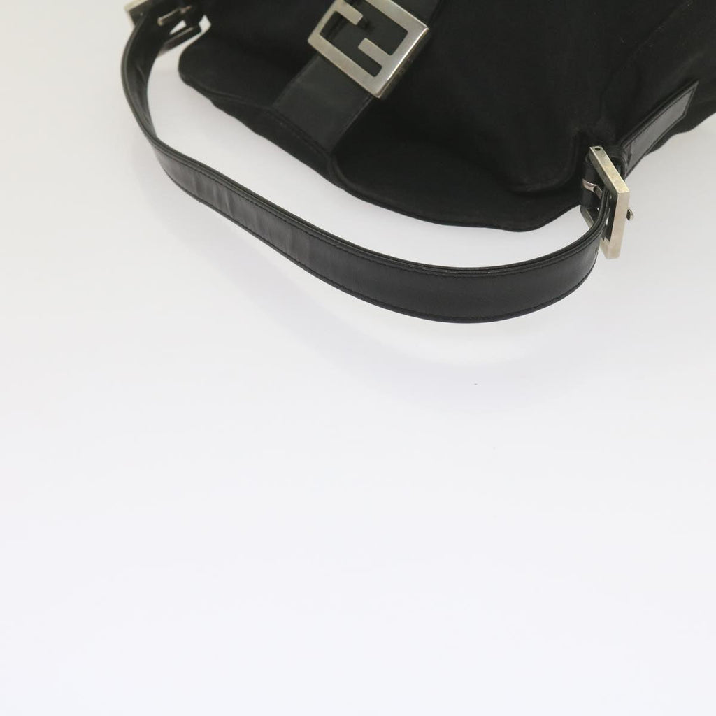 FENDI Mamma Baguette Shoulder Bag Nylon Black 2348 26725 018ep2835