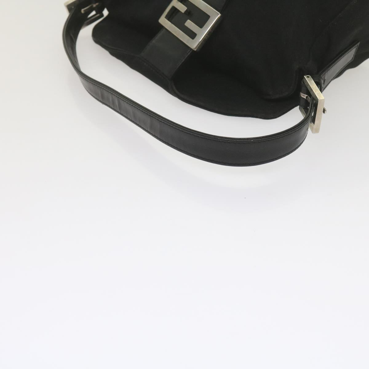 FENDI Mamma Baguette Shoulder Bag Nylon Black 2348 26725 018ep2835
