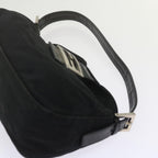 FENDI Mamma Baguette Shoulder Bag Nylon Black 2348 26725 018ep2835