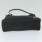 FENDI Zucchino Canvas Shoulder Bag Blackep2840