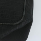 FENDI Zucchino Canvas Shoulder Bag Blackep2840