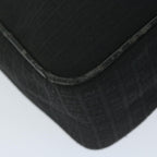 FENDI Zucchino Canvas Shoulder Bag Blackep2840
