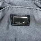 FENDI Zucchino Canvas Shoulder Bag Blackep2840