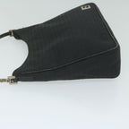 FENDI Zucchino Canvas Shoulder Bag Blackep2840