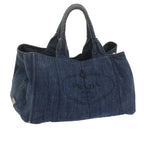 PRADA Canapa GM Hand Bag Denim Blue  ep2849