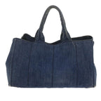 PRADA Canapa GM Hand Bag Denim Blue  ep2849