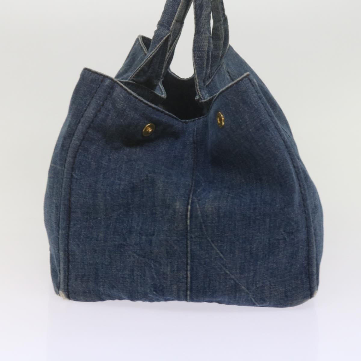 PRADA Canapa GM Hand Bag Denim Blue  ep2849