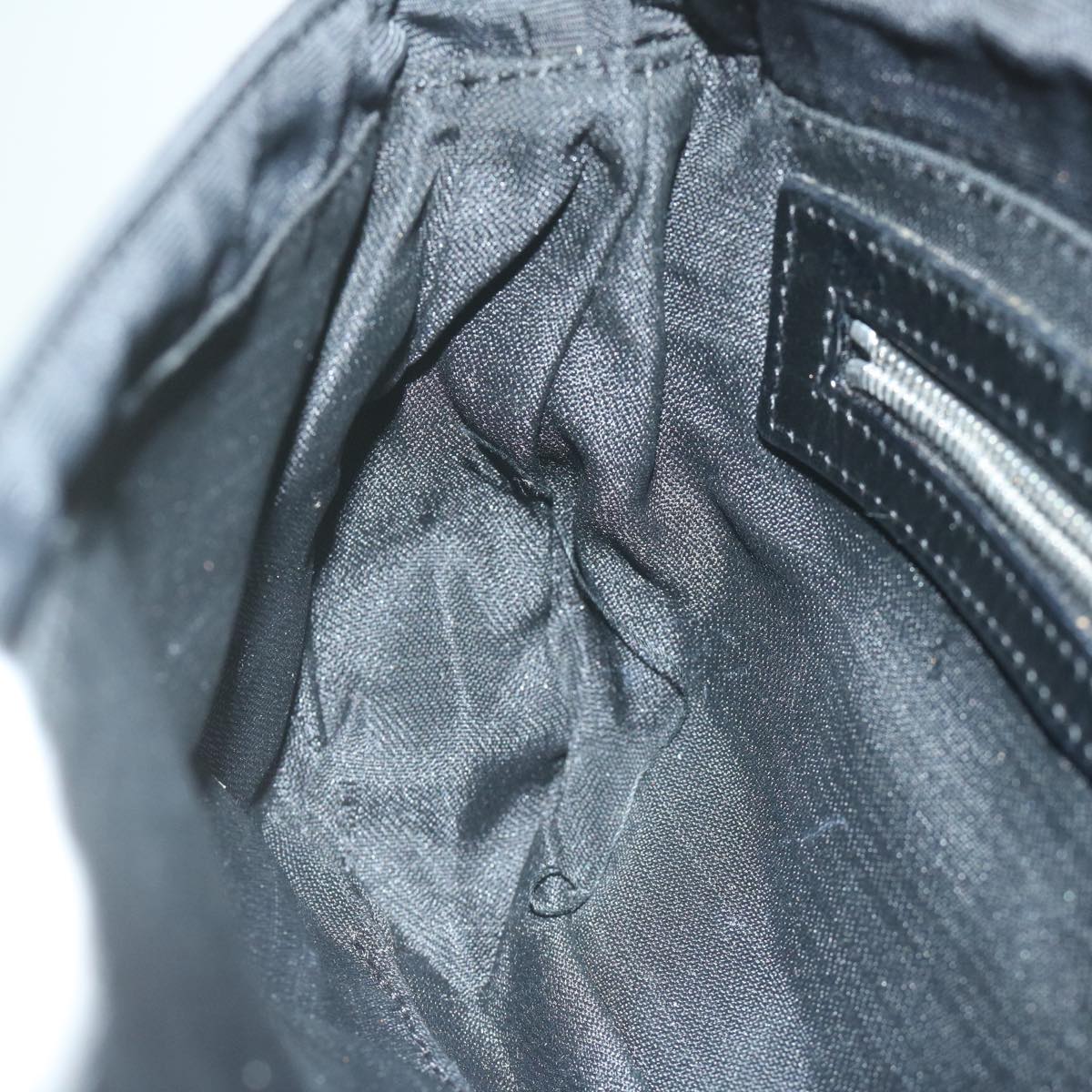 FENDI Zucca Canvas Mamma Baguette Shoulder Bag Blackep2859