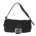 FENDI Zucca Canvas Mamma Baguette Shoulder Bag Blackep2859