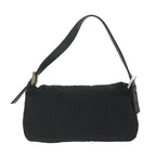 FENDI Zucca Canvas Mamma Baguette Shoulder Bag Blackep2859