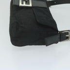FENDI Zucca Canvas Mamma Baguette Shoulder Bag Blackep2859
