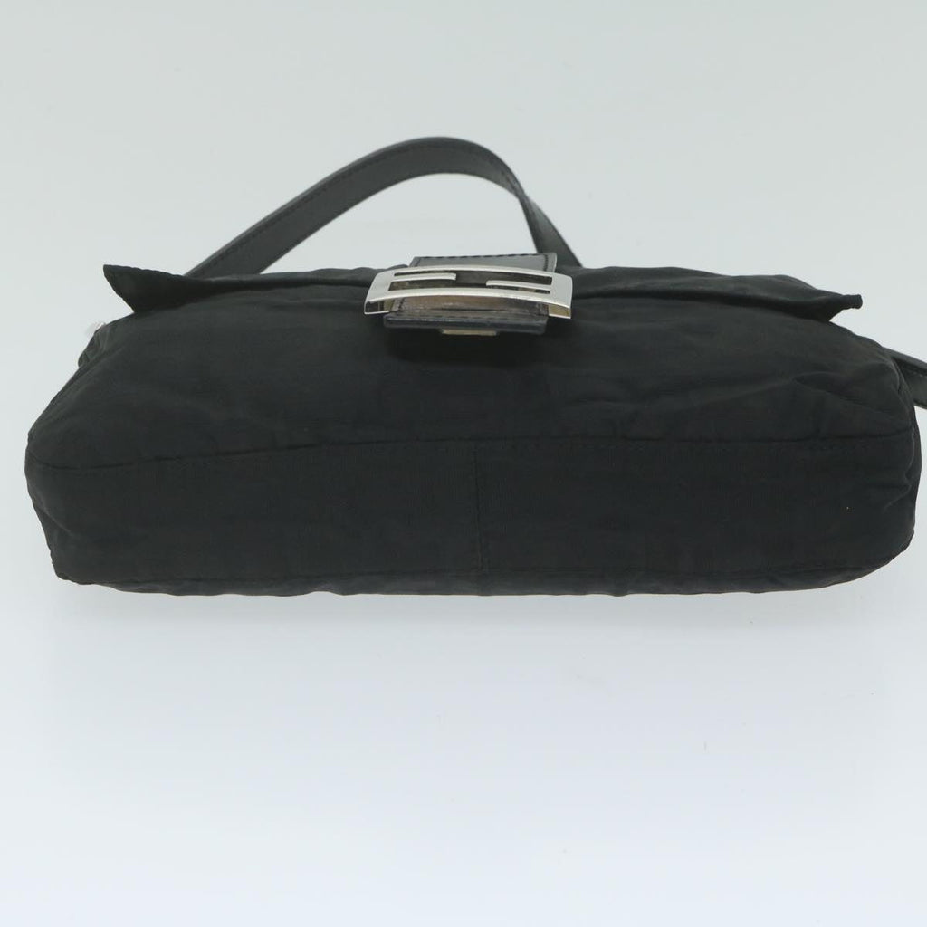 FENDI Zucca Canvas Mamma Baguette Shoulder Bag Blackep2859