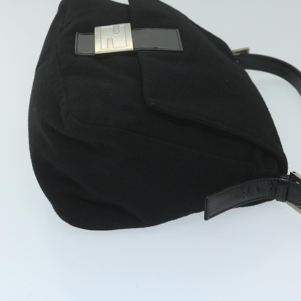 FENDI Mamma Baguette Shoulder Bag Felt Black 2348 26325 099ep2866