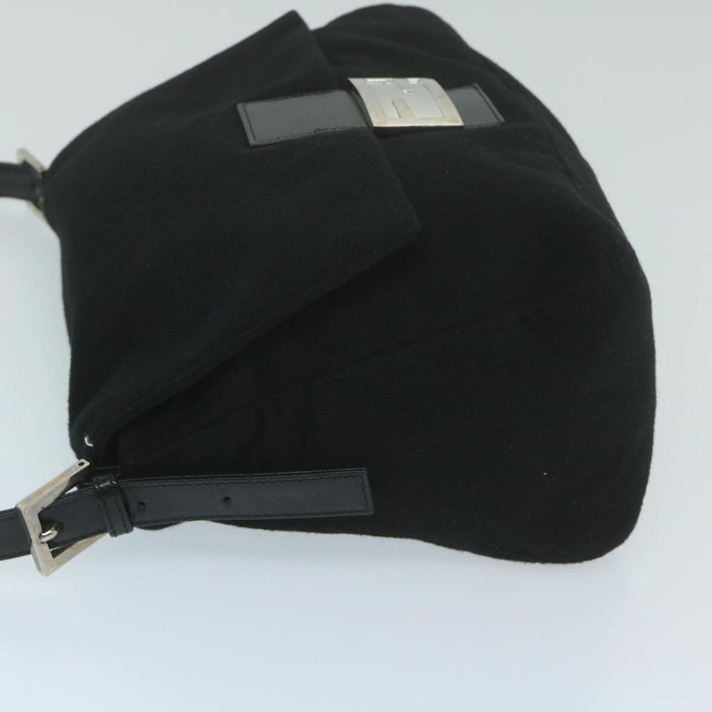 FENDI Mamma Baguette Shoulder Bag Felt Black 2348 26325 099ep2866