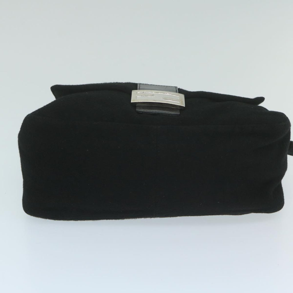 FENDI Mamma Baguette Shoulder Bag Felt Black 2348 26325 099ep2866