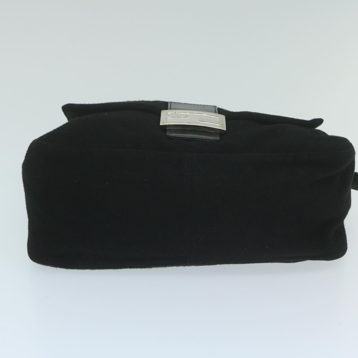FENDI Mamma Baguette Shoulder Bag Felt Black 2348 26325 099ep2866