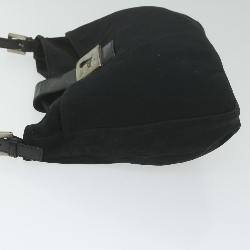 FENDI Mamma Baguette Shoulder Bag Nylon Black 2305 26727 009ep2869