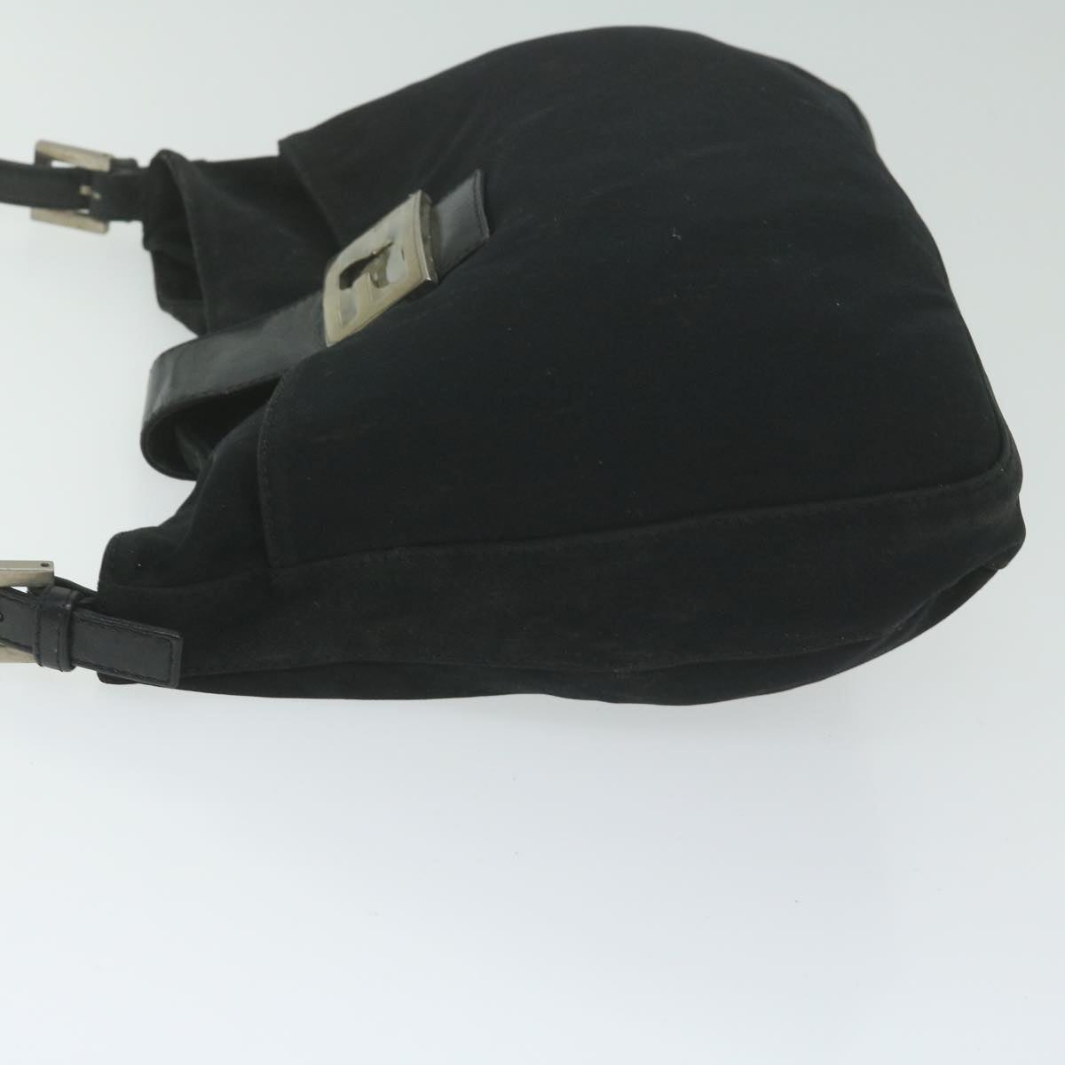 FENDI Mamma Baguette Shoulder Bag Nylon Black 2305 26727 009ep2869