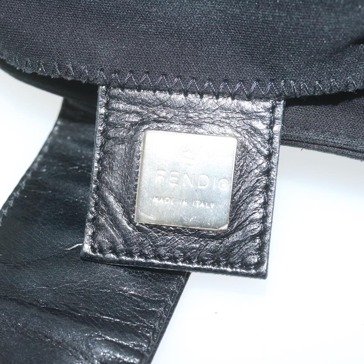 FENDI Mamma Baguette Shoulder Bag Nylon Black 2305 26727 009ep2869