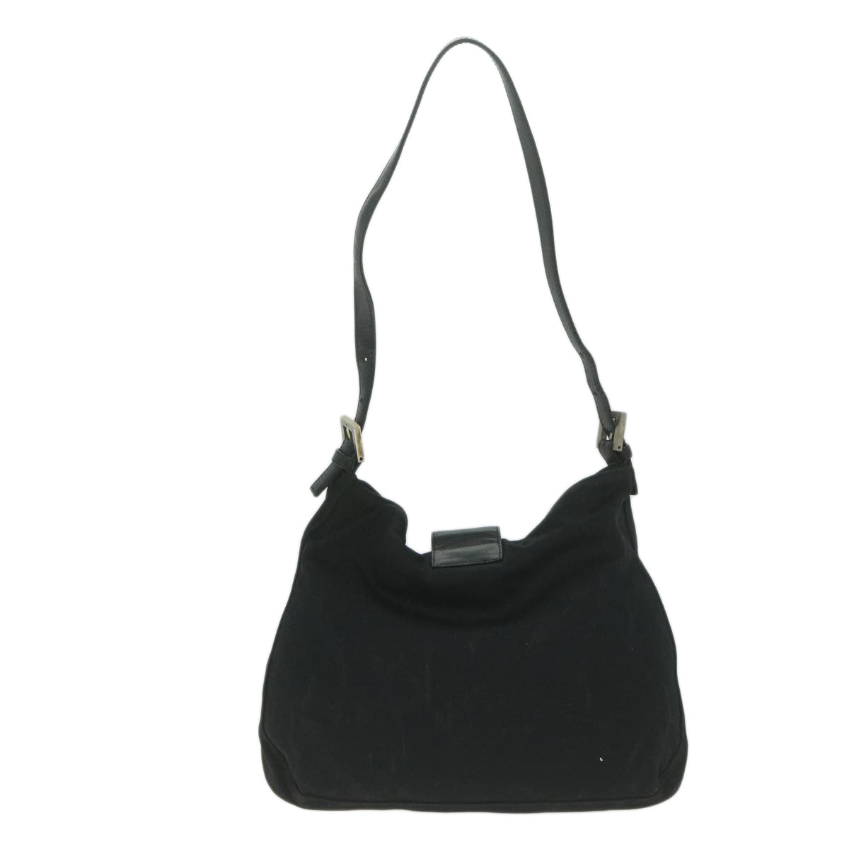 FENDI Mamma Baguette Shoulder Bag Nylon Black 2305 26727 009ep2869