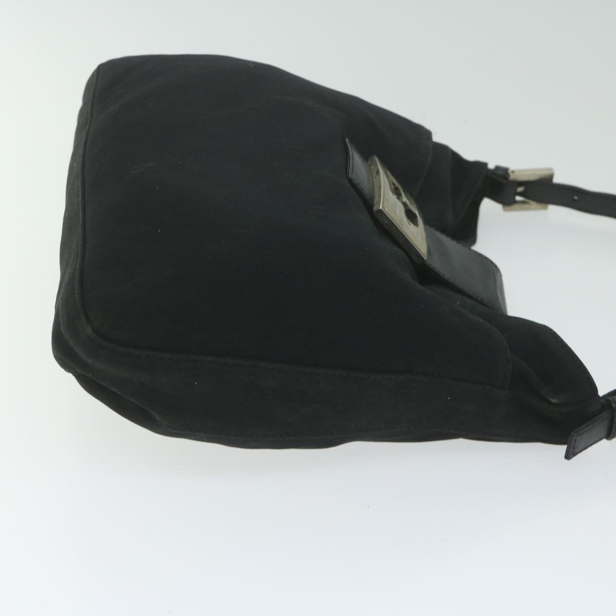 FENDI Mamma Baguette Shoulder Bag Nylon Black 2305 26727 009ep2869