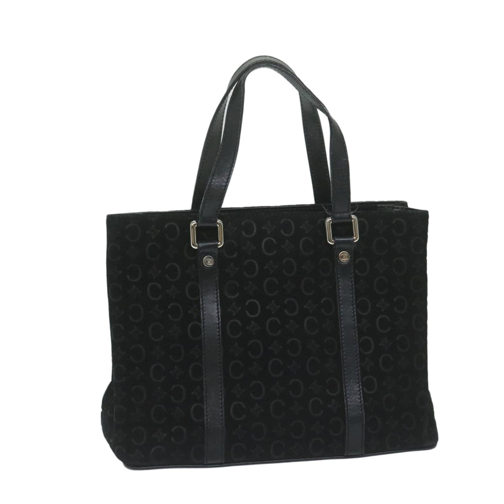 CELINE C Macadam Canvas Hand Bag Black  ep2899